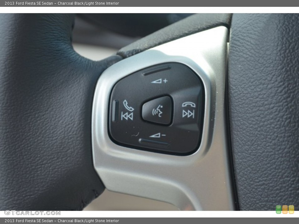 Charcoal Black/Light Stone Interior Controls for the 2013 Ford Fiesta SE Sedan #68299604