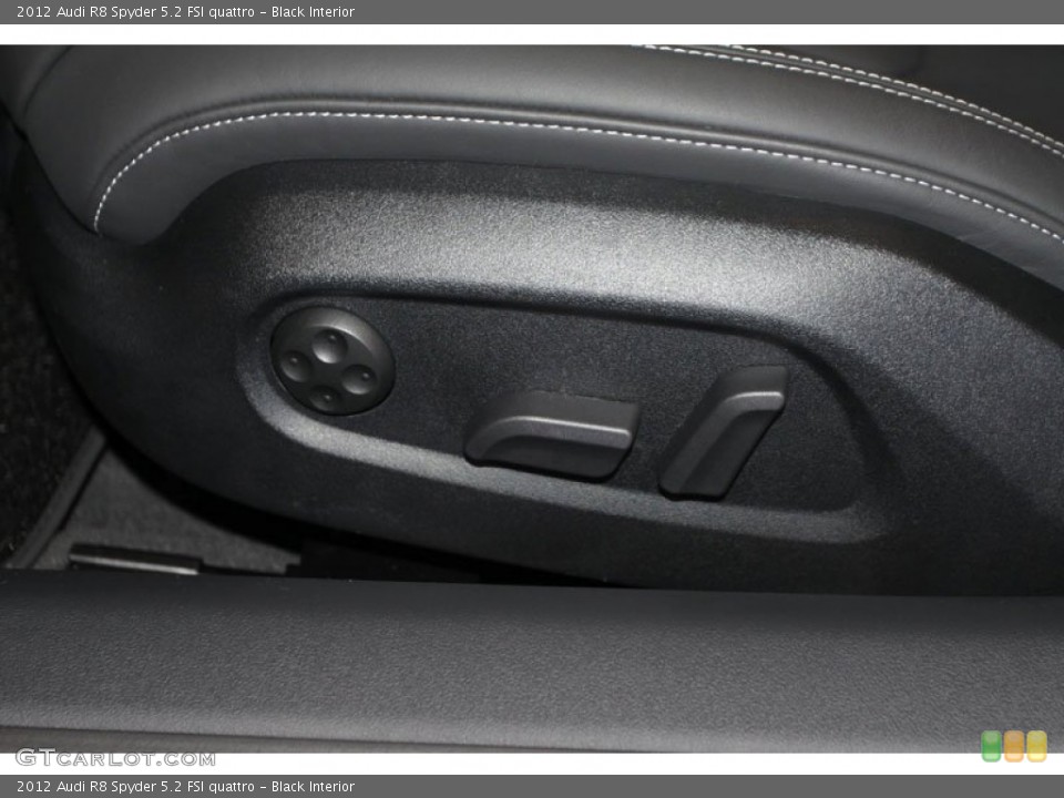 Black Interior Front Seat for the 2012 Audi R8 Spyder 5.2 FSI quattro #68302367