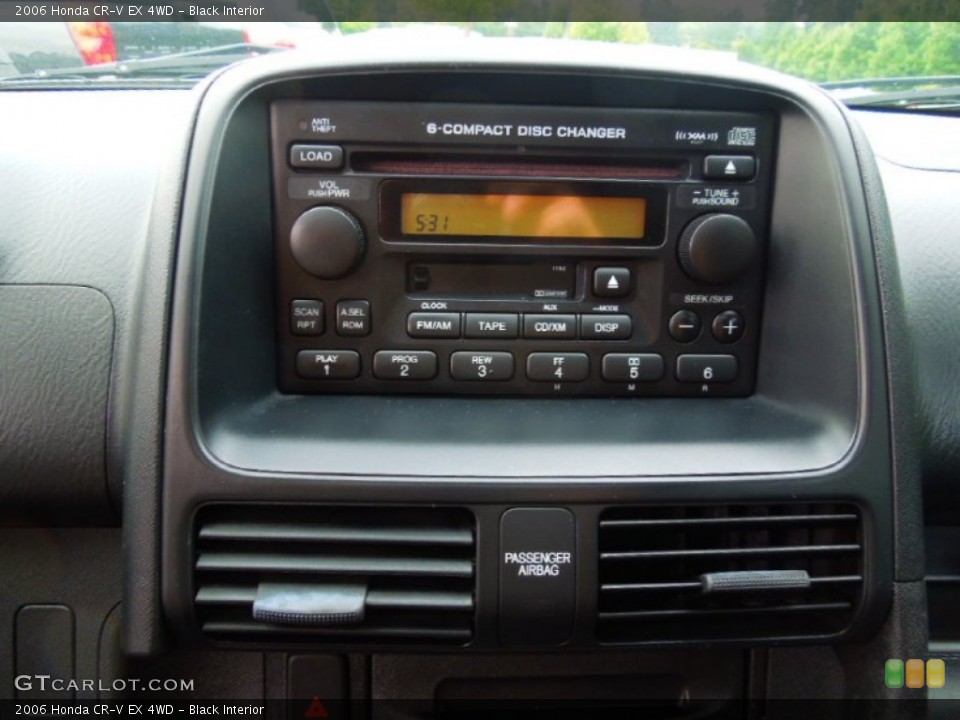 Black Interior Audio System for the 2006 Honda CR-V EX 4WD #68303537