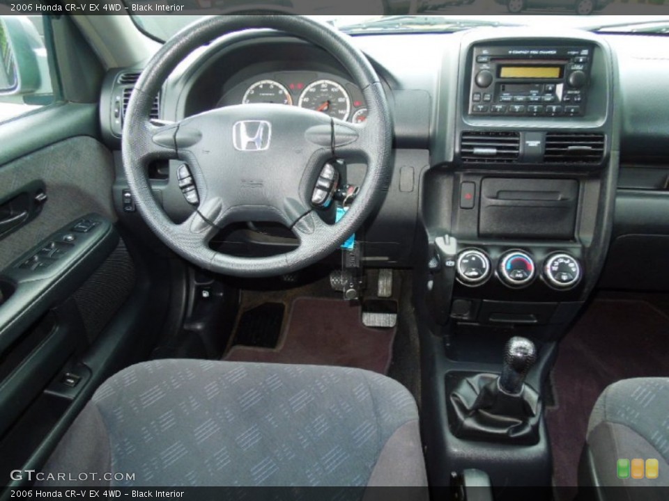 Black Interior Dashboard for the 2006 Honda CR-V EX 4WD #68303585