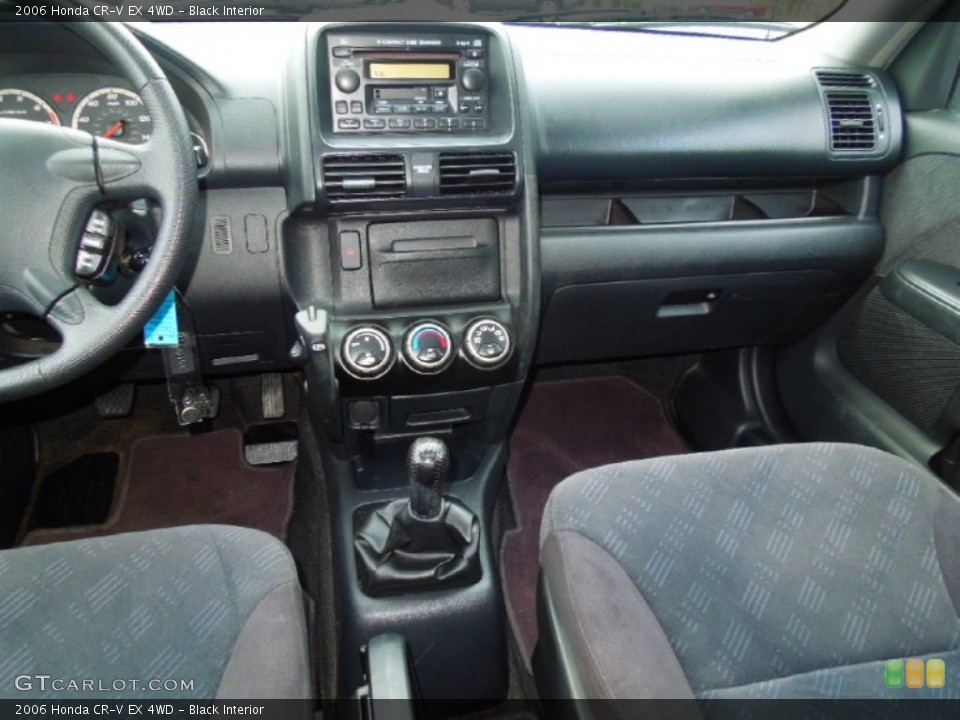 Black Interior Dashboard for the 2006 Honda CR-V EX 4WD #68303594