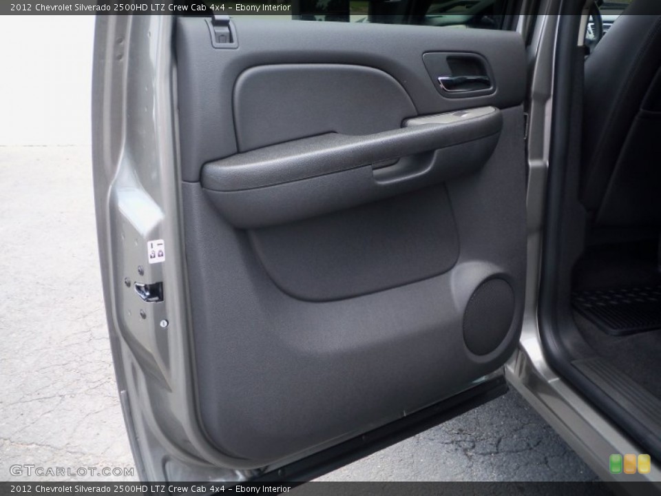 Ebony Interior Door Panel for the 2012 Chevrolet Silverado 2500HD LTZ Crew Cab 4x4 #68303753