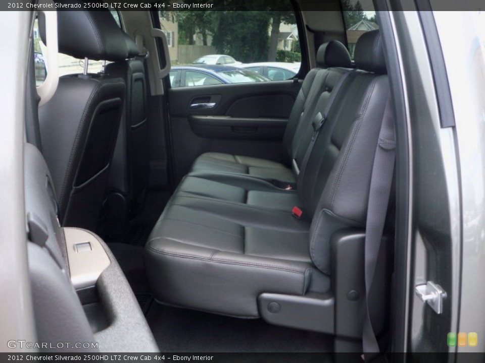Ebony Interior Photo for the 2012 Chevrolet Silverado 2500HD LTZ Crew Cab 4x4 #68303762