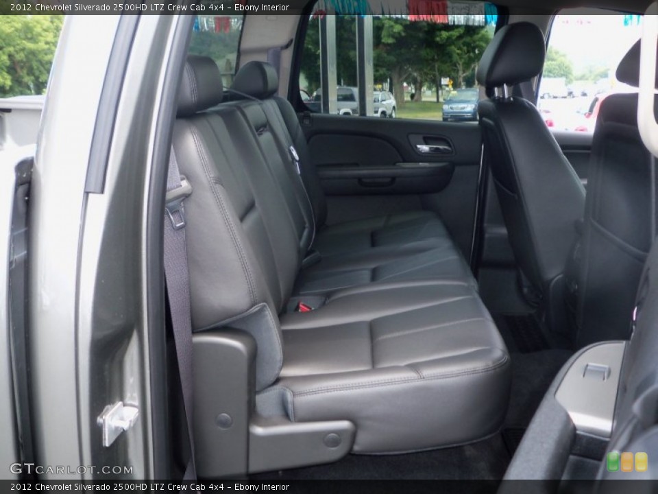 Ebony Interior Photo for the 2012 Chevrolet Silverado 2500HD LTZ Crew Cab 4x4 #68303780