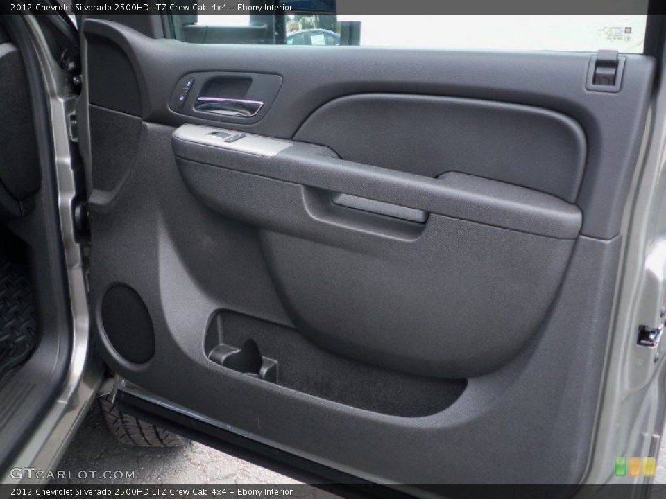 Ebony Interior Door Panel for the 2012 Chevrolet Silverado 2500HD LTZ Crew Cab 4x4 #68303789