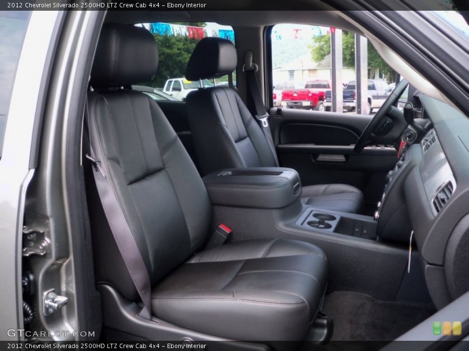 Ebony Interior Front Seat for the 2012 Chevrolet Silverado 2500HD LTZ Crew Cab 4x4 #68303798