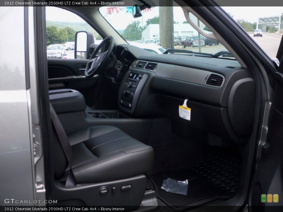 Ebony Interior Photo for the 2012 Chevrolet Silverado 2500HD LTZ Crew Cab 4x4 #68303810