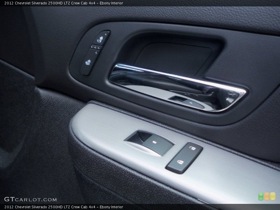 Ebony Interior Controls for the 2012 Chevrolet Silverado 2500HD LTZ Crew Cab 4x4 #68303816