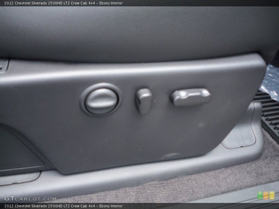 Ebony Interior Controls for the 2012 Chevrolet Silverado 2500HD LTZ Crew Cab 4x4 #68303822