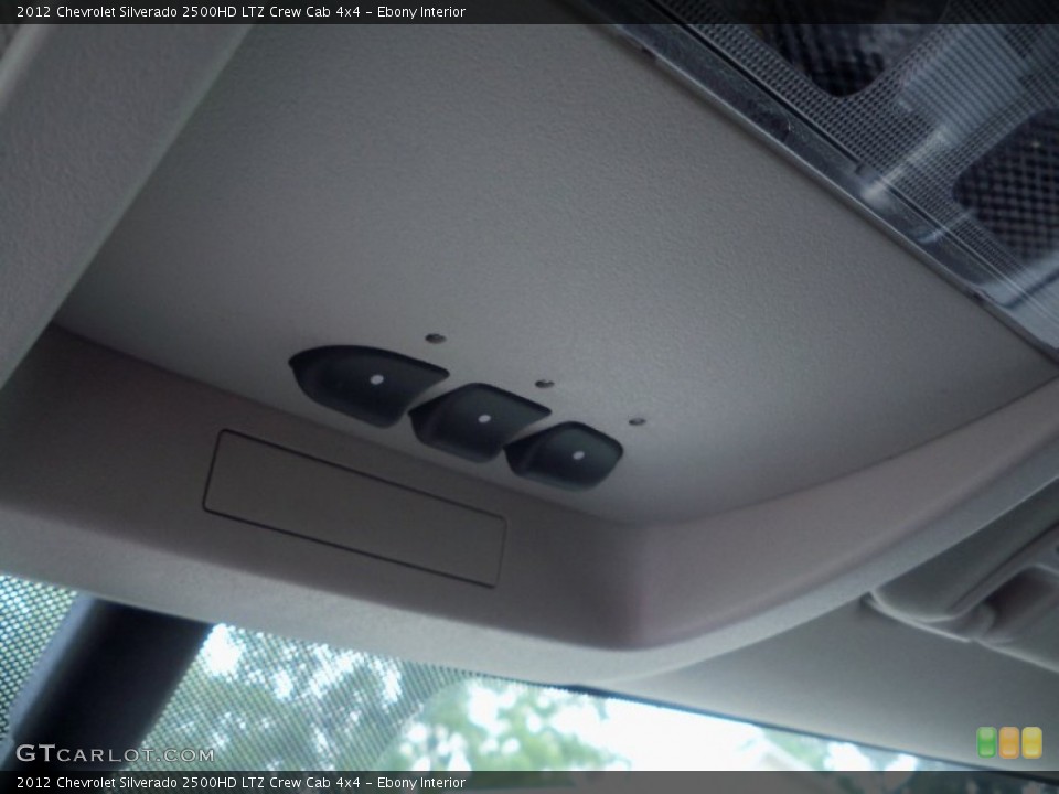Ebony Interior Controls for the 2012 Chevrolet Silverado 2500HD LTZ Crew Cab 4x4 #68303849