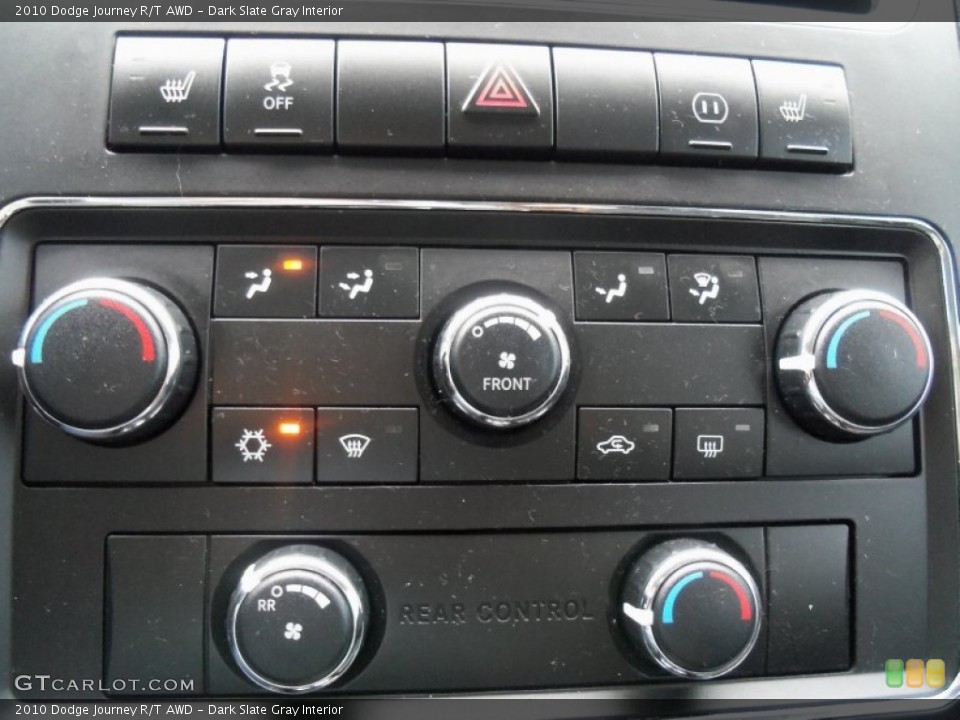 Dark Slate Gray Interior Controls for the 2010 Dodge Journey R/T AWD #68305571