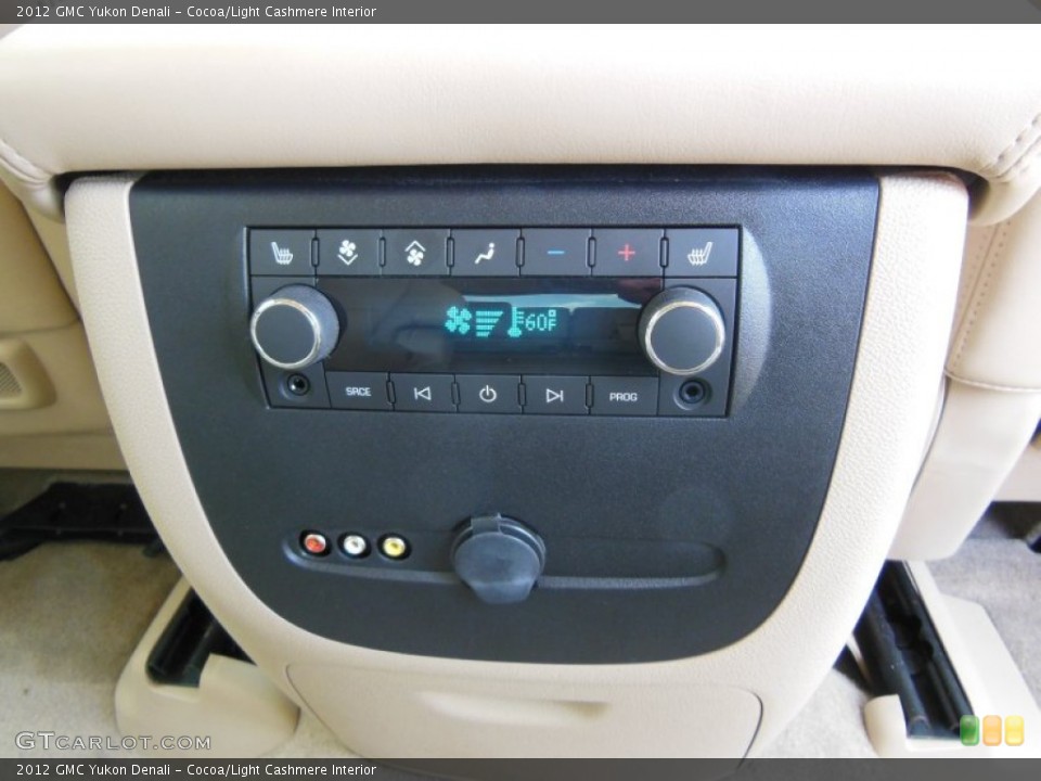 Cocoa/Light Cashmere Interior Controls for the 2012 GMC Yukon Denali #68307707