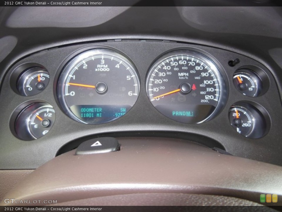 Cocoa/Light Cashmere Interior Gauges for the 2012 GMC Yukon Denali #68307776