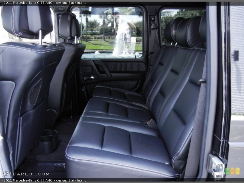 designo Black Interior Rear Seat for the 2011 Mercedes-Benz G 55 AMG #68310104