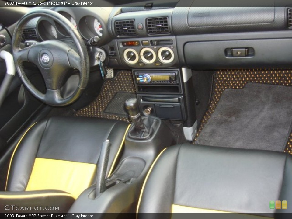 Gray Interior Dashboard for the 2003 Toyota MR2 Spyder Roadster #68311388