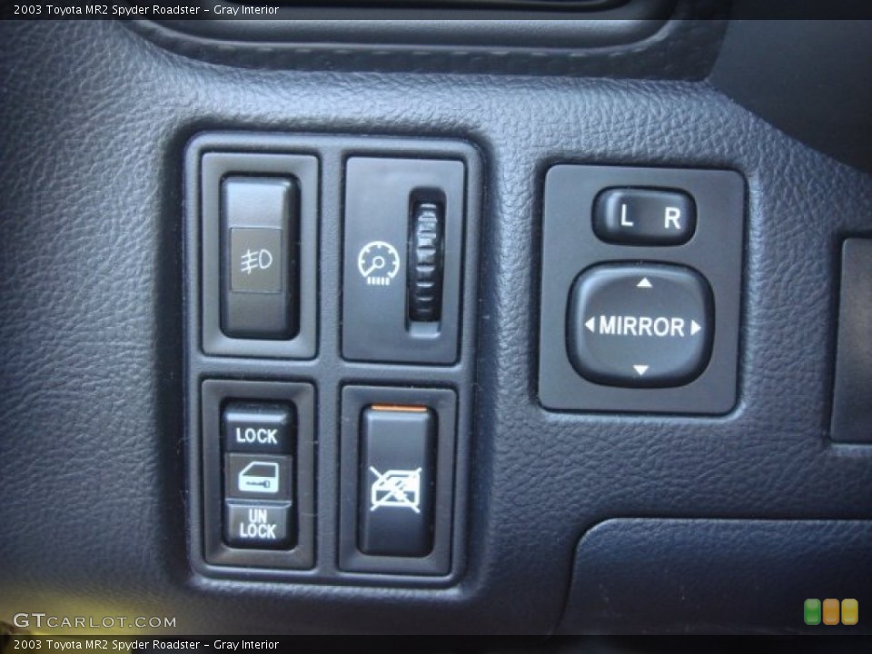 Gray Interior Controls for the 2003 Toyota MR2 Spyder Roadster #68311472