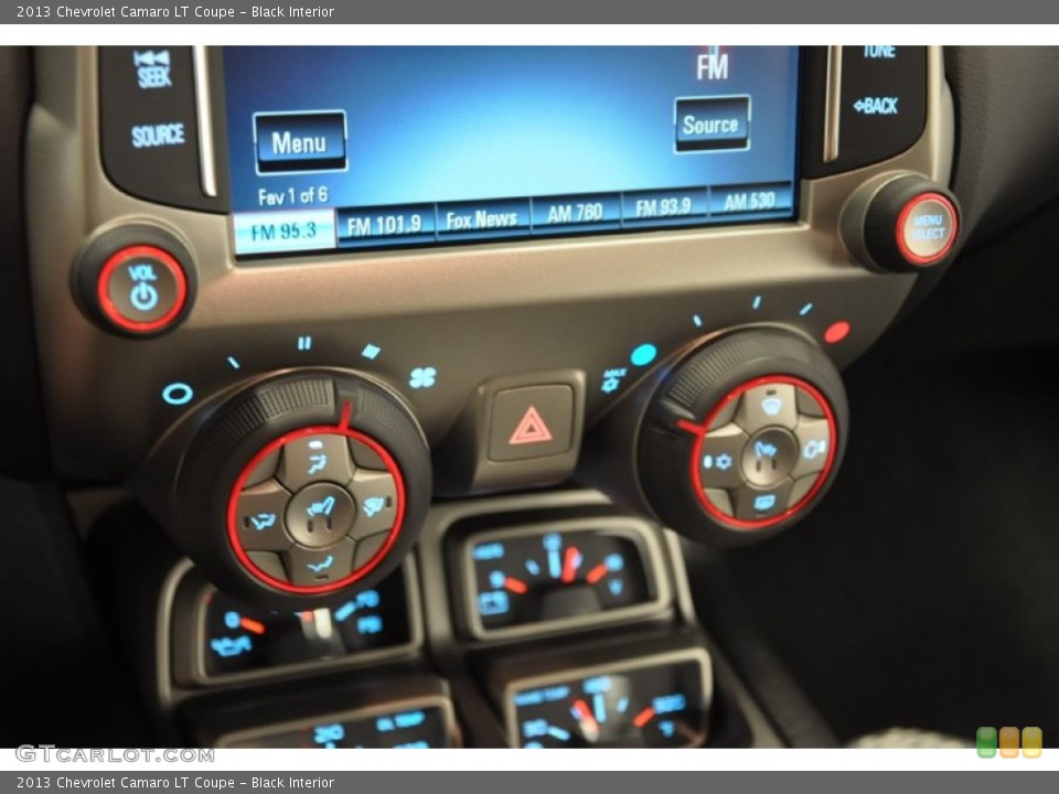 Black Interior Controls for the 2013 Chevrolet Camaro LT Coupe #68315876