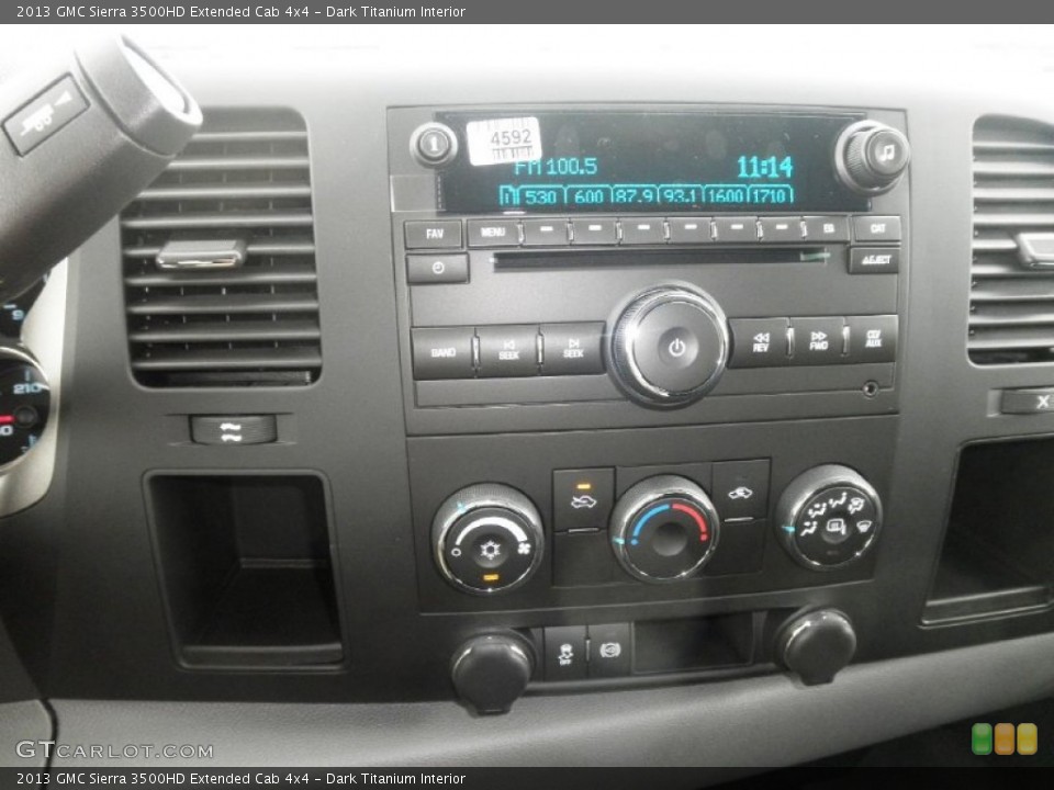 Dark Titanium Interior Controls for the 2013 GMC Sierra 3500HD Extended Cab 4x4 #68317934