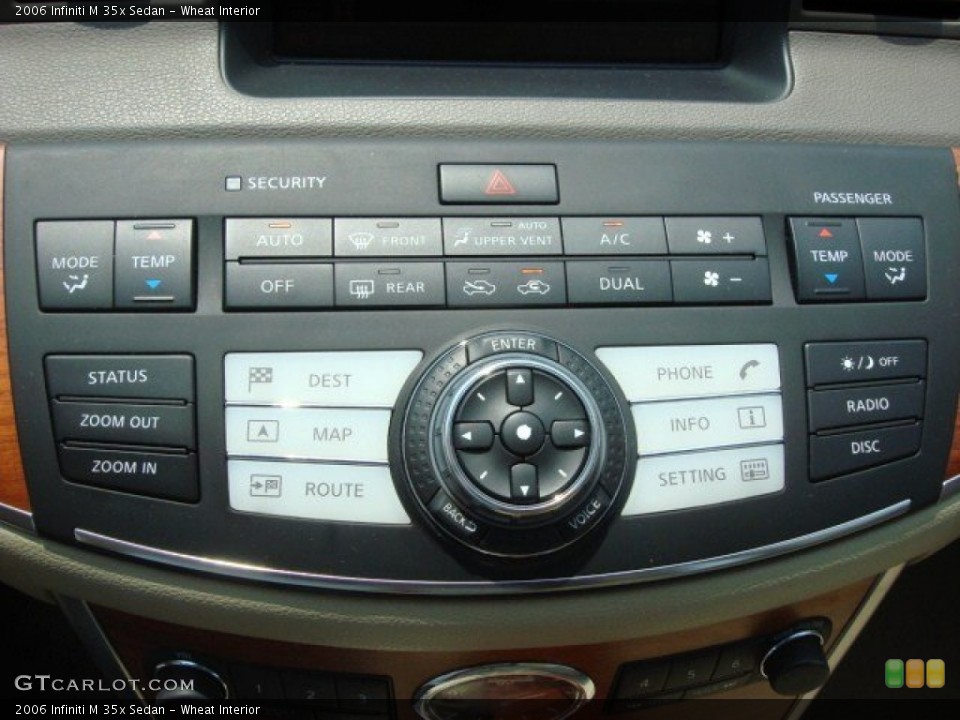 Wheat Interior Controls for the 2006 Infiniti M 35x Sedan #68317988