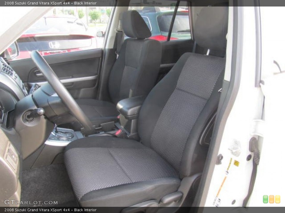Black Interior Front Seat for the 2008 Suzuki Grand Vitara XSport 4x4 #68318333