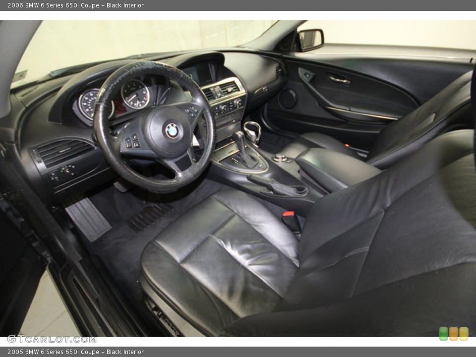 Black Interior Prime Interior for the 2006 BMW 6 Series 650i Coupe #68319335