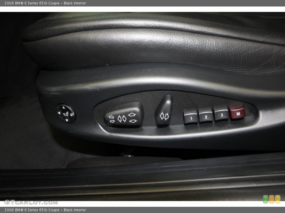 Black Interior Controls for the 2006 BMW 6 Series 650i Coupe #68319452