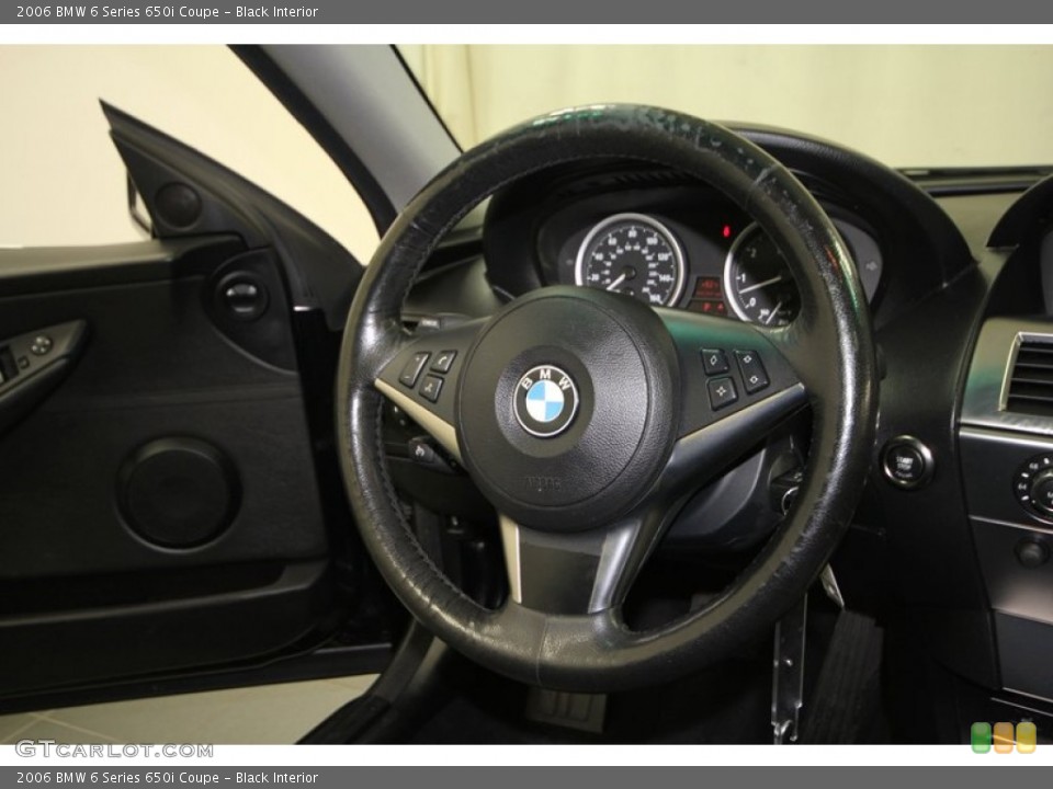 Black Interior Steering Wheel for the 2006 BMW 6 Series 650i Coupe #68319548