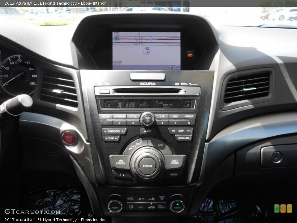 Ebony Interior Controls for the 2013 Acura ILX 1.5L Hybrid Technology #68319926