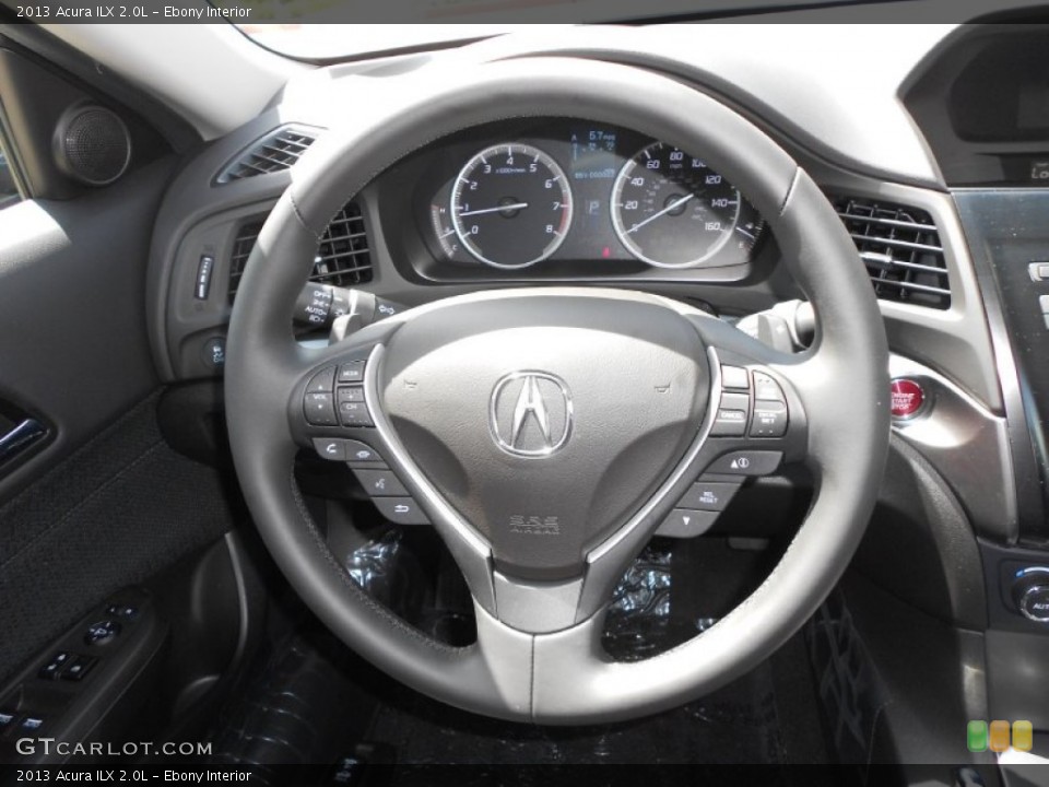 Ebony Interior Steering Wheel for the 2013 Acura ILX 2.0L #68320604
