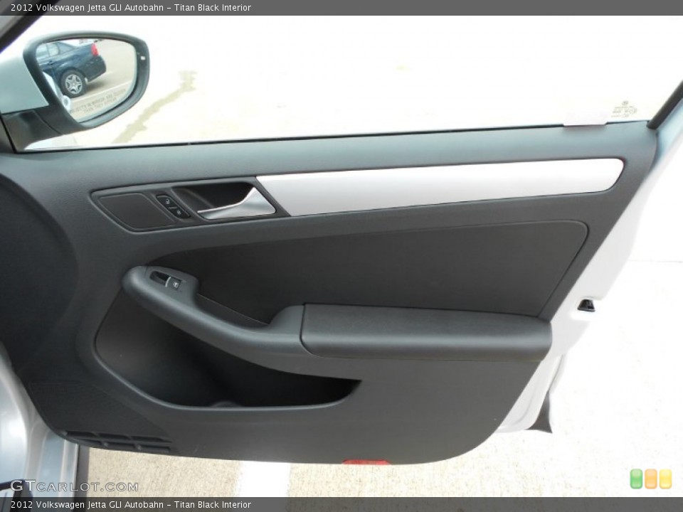 Titan Black Interior Door Panel for the 2012 Volkswagen Jetta GLI Autobahn #68320730