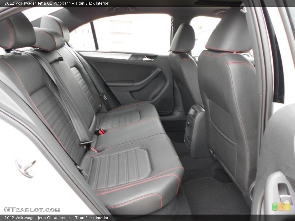 Titan Black Interior Rear Seat for the 2012 Volkswagen Jetta GLI Autobahn #68320739