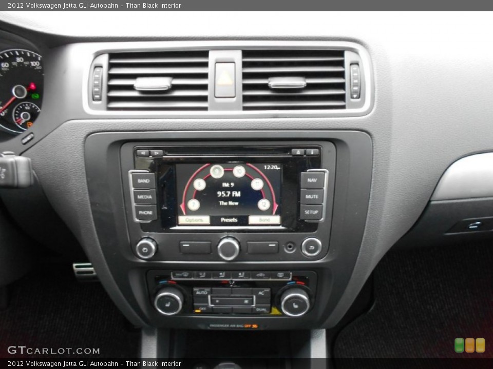 Titan Black Interior Controls for the 2012 Volkswagen Jetta GLI Autobahn #68320749