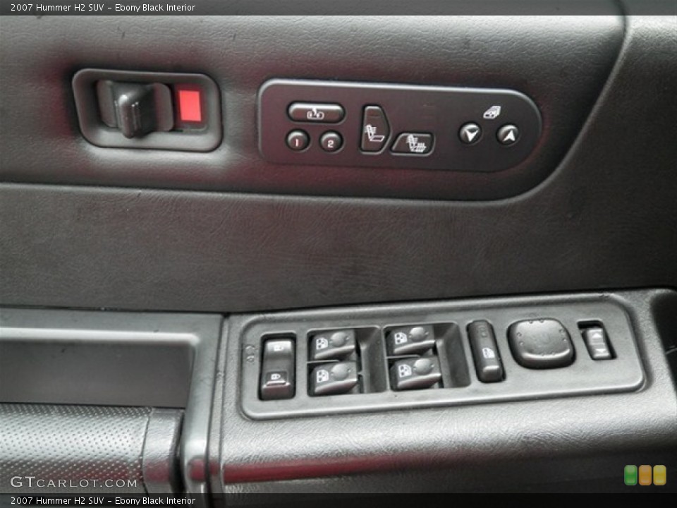Ebony Black Interior Controls for the 2007 Hummer H2 SUV #68321048