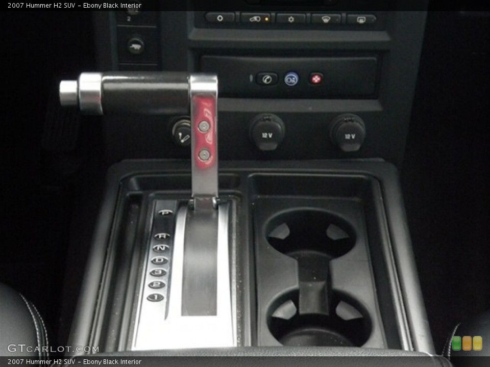 Ebony Black Interior Transmission for the 2007 Hummer H2 SUV #68321147