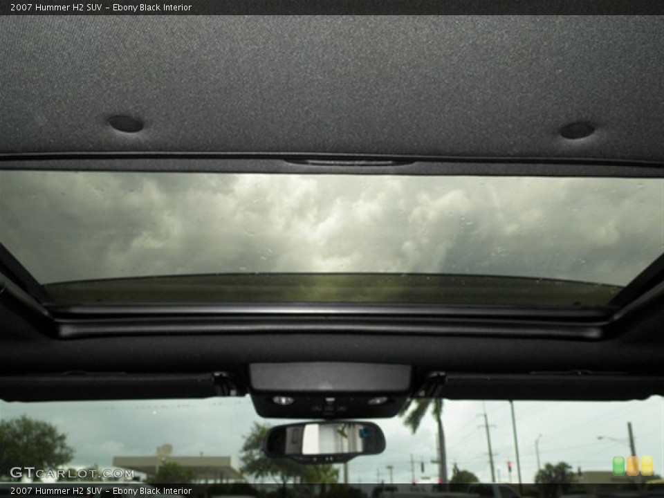 Ebony Black Interior Sunroof for the 2007 Hummer H2 SUV #68321174