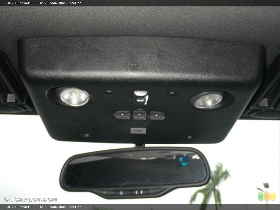 Ebony Black Interior Controls for the 2007 Hummer H2 SUV #68321183