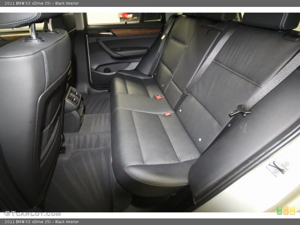 Black Interior Rear Seat for the 2011 BMW X3 xDrive 35i #68321960