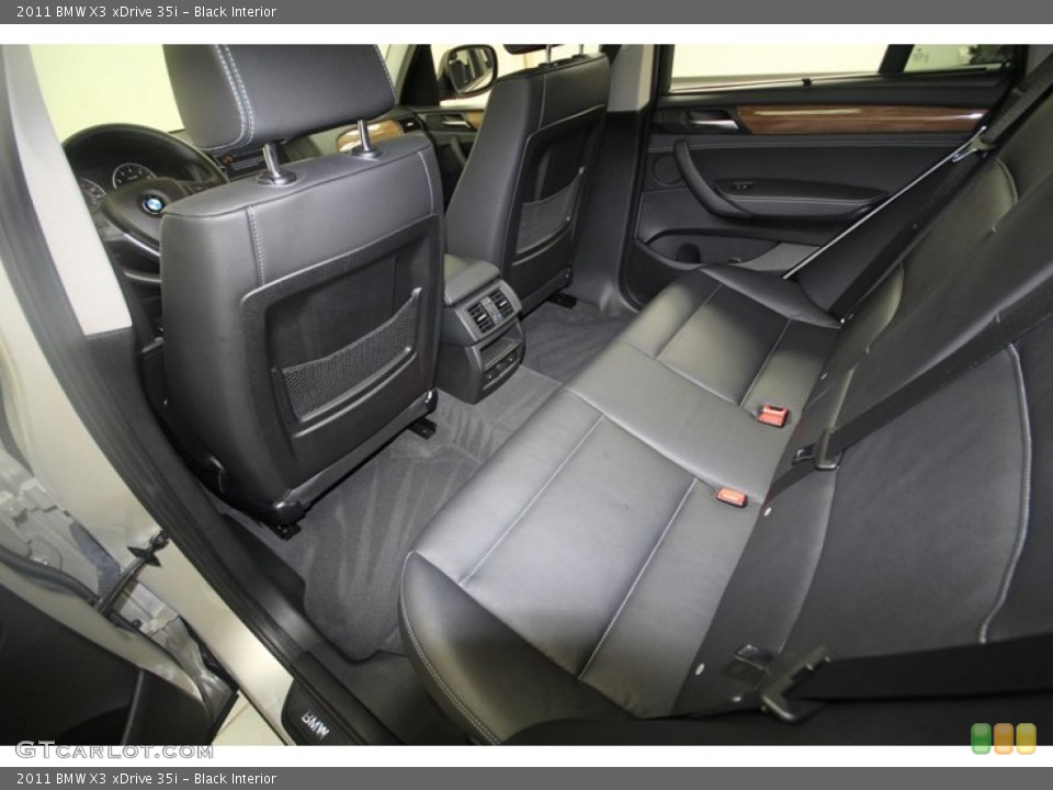 Black Interior Rear Seat for the 2011 BMW X3 xDrive 35i #68322089