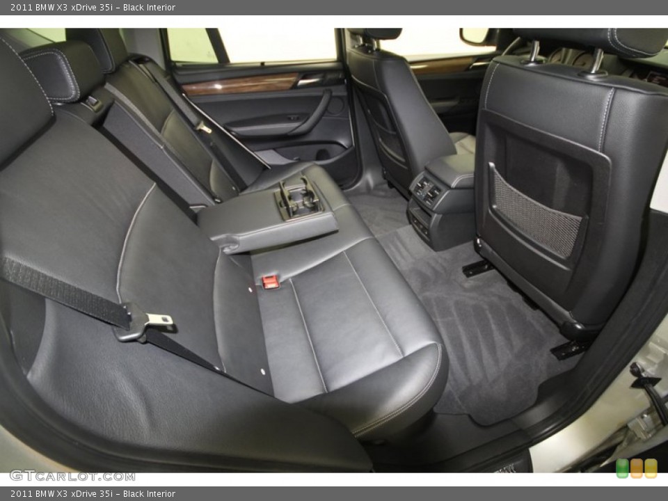 Black Interior Rear Seat for the 2011 BMW X3 xDrive 35i #68322152