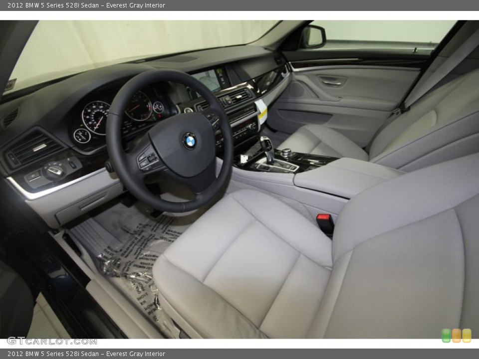 Everest Gray Interior Prime Interior for the 2012 BMW 5 Series 528i Sedan #68323175