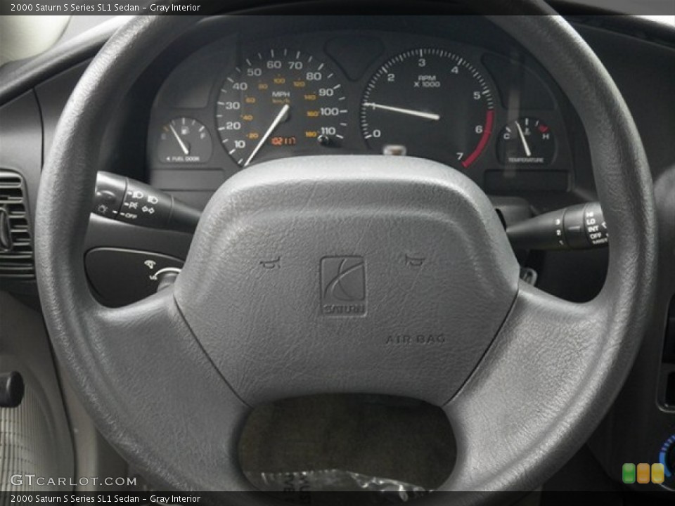 Gray Interior Steering Wheel for the 2000 Saturn S Series SL1 Sedan #68324570