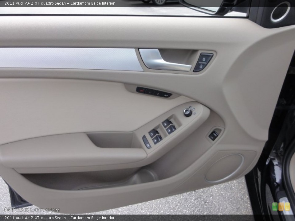 Cardamom Beige Interior Door Panel for the 2011 Audi A4 2.0T quattro Sedan #68325563