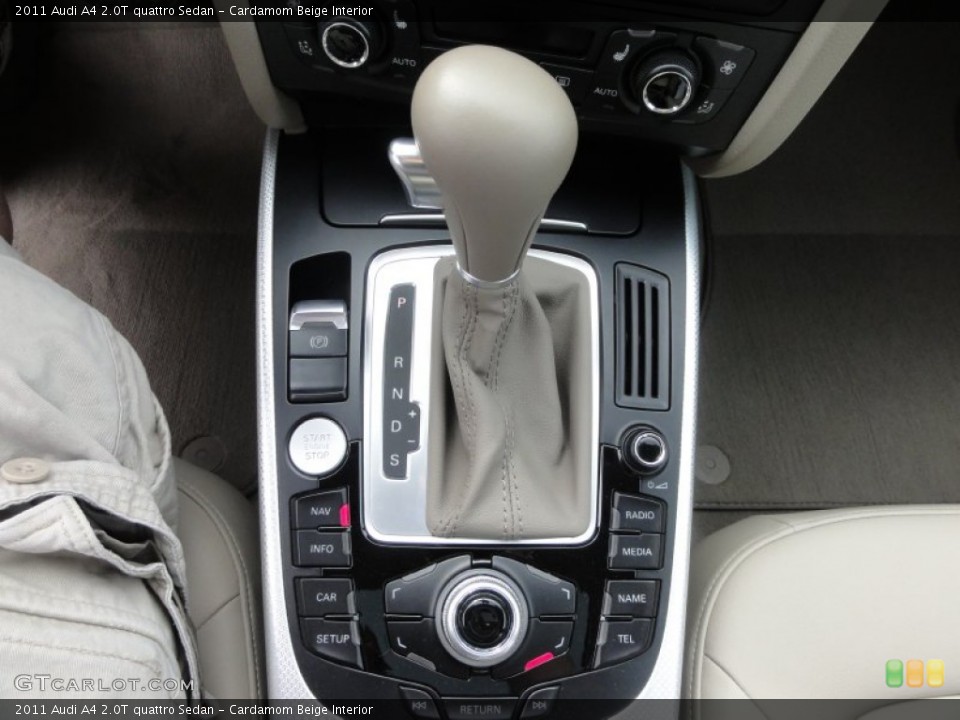Cardamom Beige Interior Transmission for the 2011 Audi A4 2.0T quattro Sedan #68325785