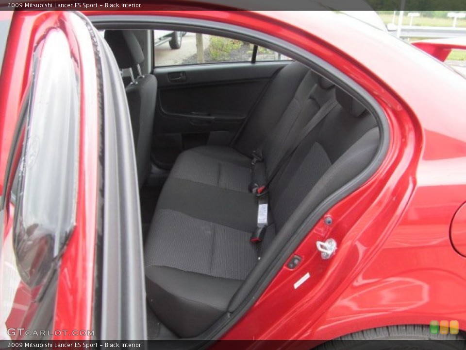 Black Interior Rear Seat for the 2009 Mitsubishi Lancer ES Sport #68326862