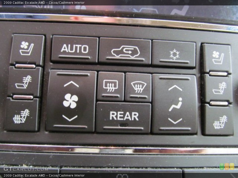 Cocoa/Cashmere Interior Controls for the 2009 Cadillac Escalade AWD #68327192