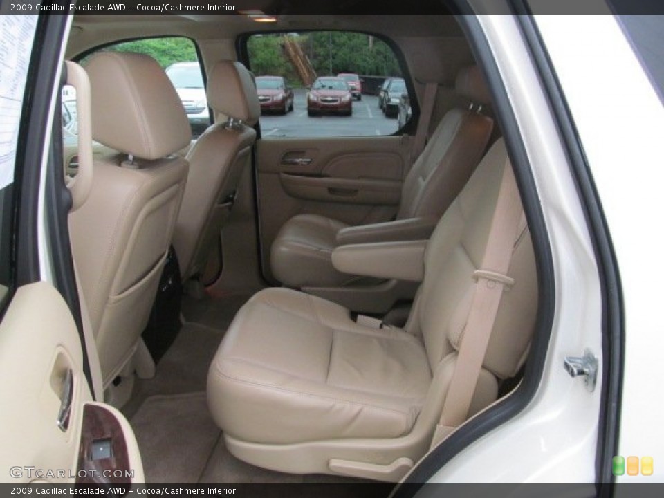Cocoa/Cashmere Interior Rear Seat for the 2009 Cadillac Escalade AWD #68327216