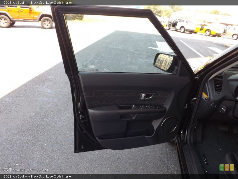 Black Soul Logo Cloth Interior Door Panel for the 2013 Kia Soul + #68328389