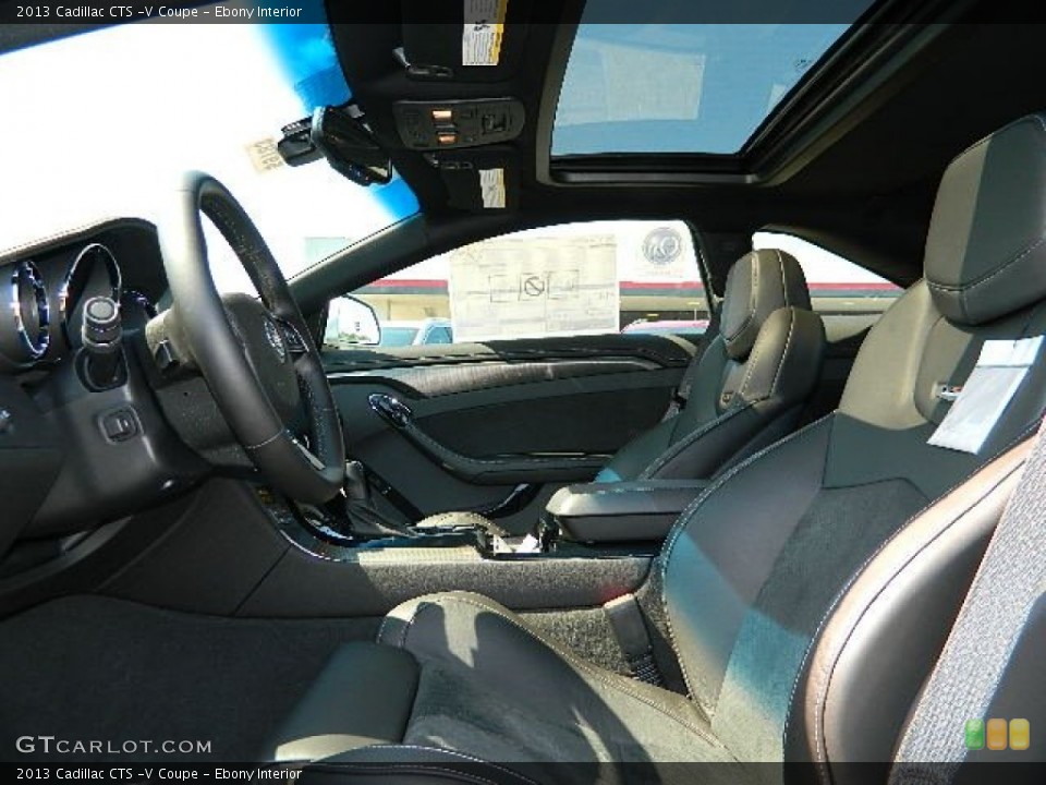 Ebony Interior Front Seat for the 2013 Cadillac CTS -V Coupe #68329889