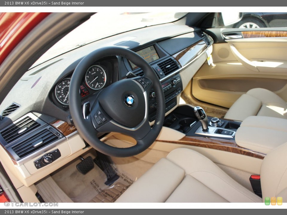 Sand Beige Interior Prime Interior for the 2013 BMW X6 xDrive35i #68333147