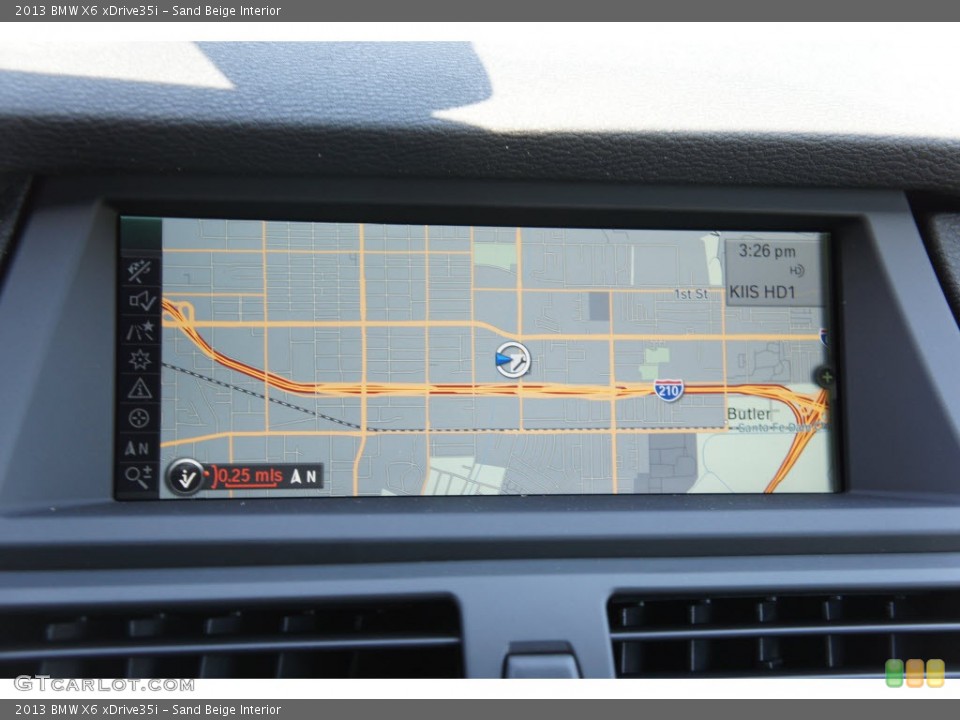 Sand Beige Interior Navigation for the 2013 BMW X6 xDrive35i #68333153